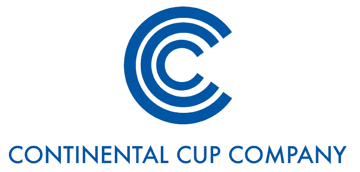 A logo of the continental cup company