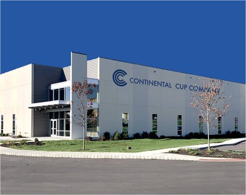 A building with the words continental cup company on it.